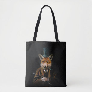 Viktorianischer Fox ganz über Druck-Taschen-Tasche