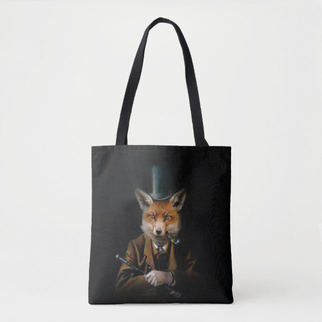 Viktorianischer Fox ganz über Druck-Taschen-Tasche (Vorderseite)
