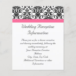 Viktorianischer Fuchsienrosa und weißer Damast