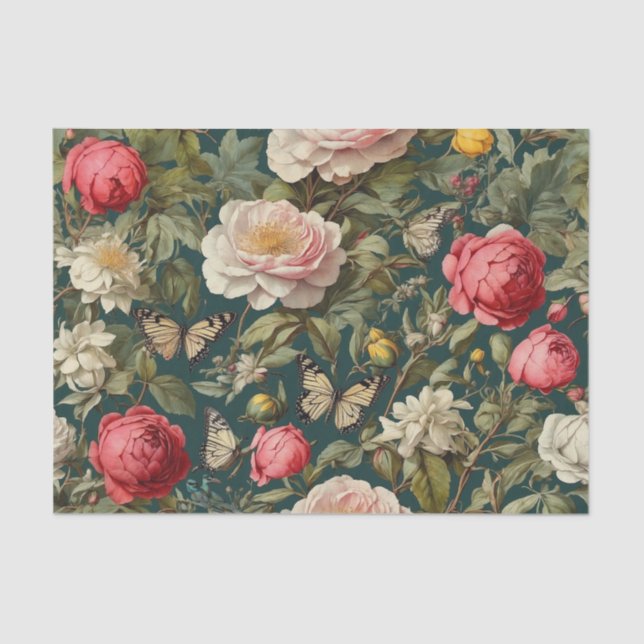 Viktorianischer Garten Seidenpapier (Vorderseite)