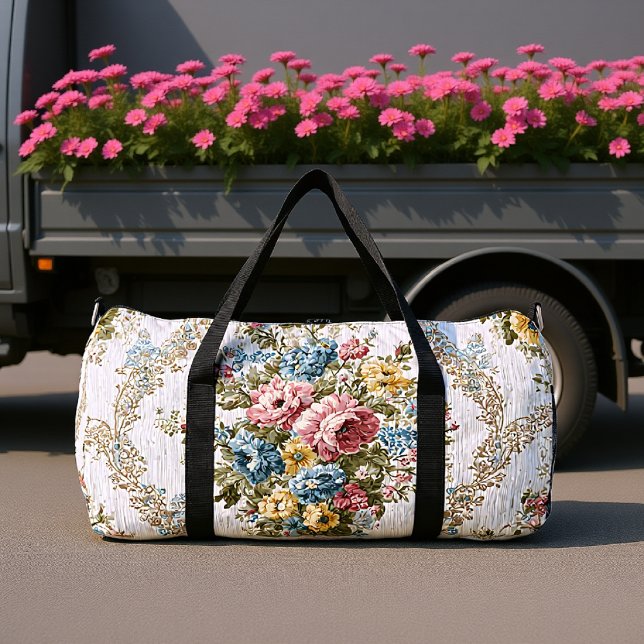 Viktorianischer Gartenteppich Duffle Bag (Von Creator hochgeladen)
