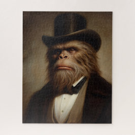 Viktorianischer Gentleman-Affe-Jigsaw-Puzzle Puzzle