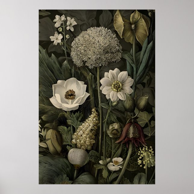 Viktorianischer Giftpflanzengarten-Druck, Salbei Poster (Vorne)