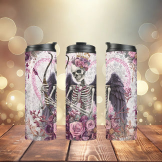 Viktorianischer Gothic-Cupid-Thermalbecher Thermosbecher