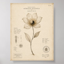 Viktorianischer Himmelsbotanik-Museumsdruck Poster