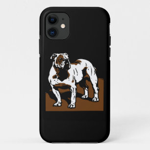 Viktorianischer Holzschnitt Englisch Bulldog iPhone 11 Hülle