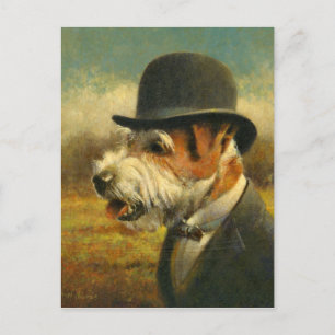 Viktorianischer Jack Russell Post Card Postkarte