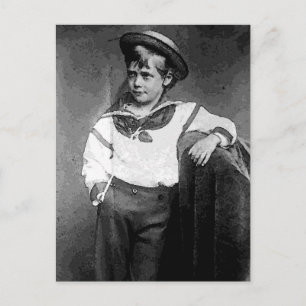 Viktorianischer Junge Postkarte