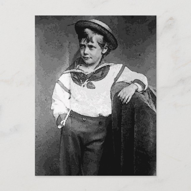 Viktorianischer Junge Postkarte (Vorderseite)