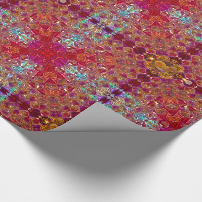 Viktorianischer königlicher Splendor Geschenkpapier (Ecke)