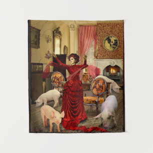 Viktorianischer Kreis Wandteppich