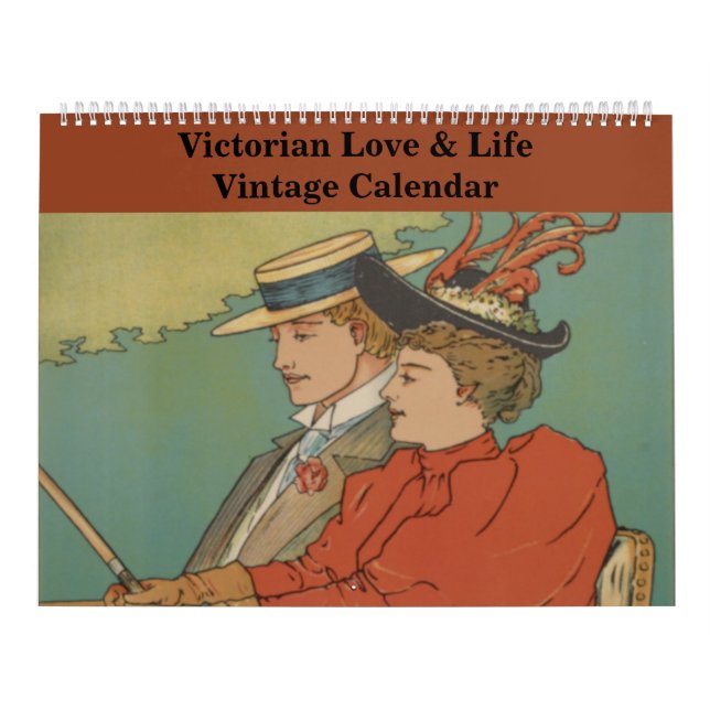 Viktorianischer Liebe und Vintager Lebenskalender Kalender (Titelbild)
