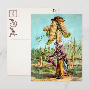 Viktorianischer Maismann Postkarte