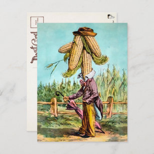 Viktorianischer Maismann Postkarte 