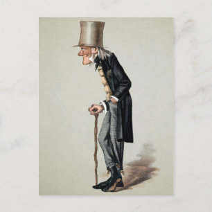 Viktorianischer Mann Kunst Postkarte