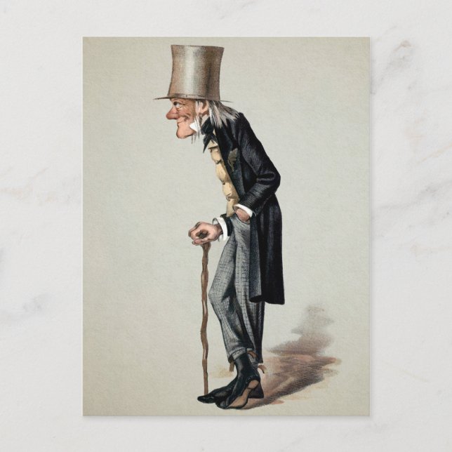 Viktorianischer Mann Kunst Postkarte (Vorderseite)