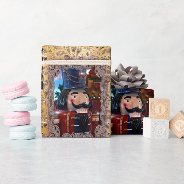 Viktorianischer Mr. Nutcracker Customize Geschenkpapier (Babyparty)