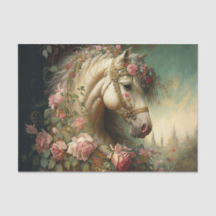 Viktorianischer Pferdekopf Seidenpapier