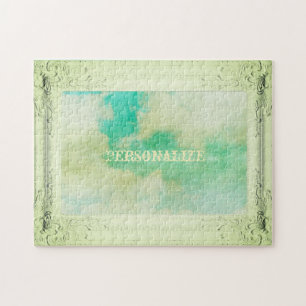 Viktorianischer Rahmenhimmel und Wolken zeichnen e Puzzle