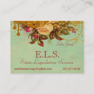 Viktorianischer Rosen-Wirbel u. Visitenkarte