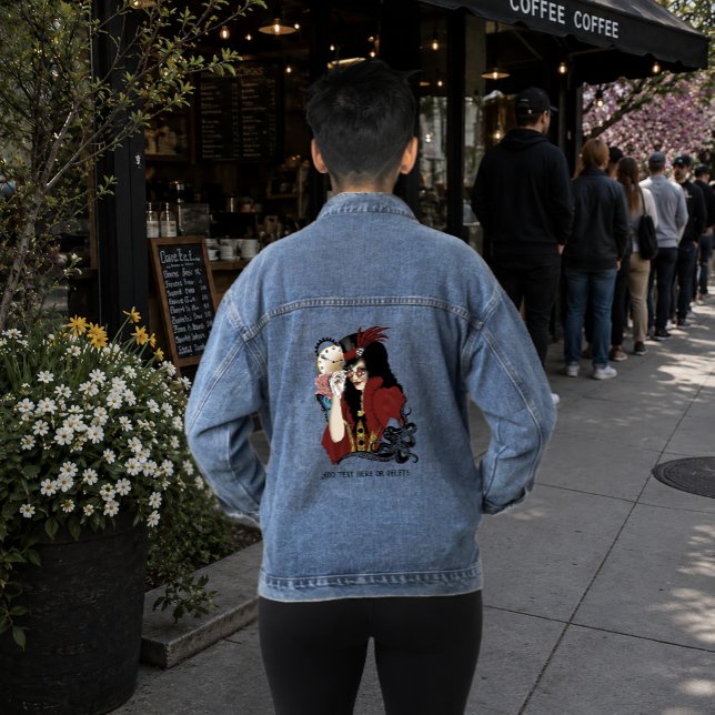 Viktorianischer Roter Steampunker Jeansjacke (Von Creator hochgeladen)