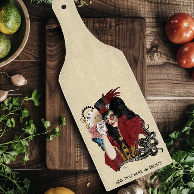 Viktorianischer Roter Steampunker Schneidebrett (Von Creator hochgeladen)