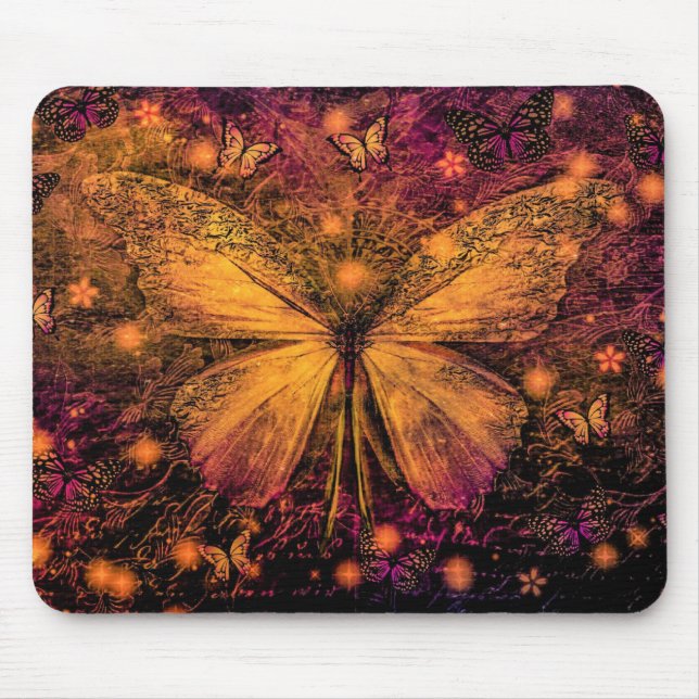 Viktorianischer Schmetterling Mousepad (Vorne)
