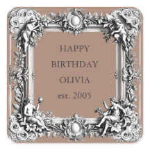 Viktorianischer Scrollrahmen - Eleganter MOCHA