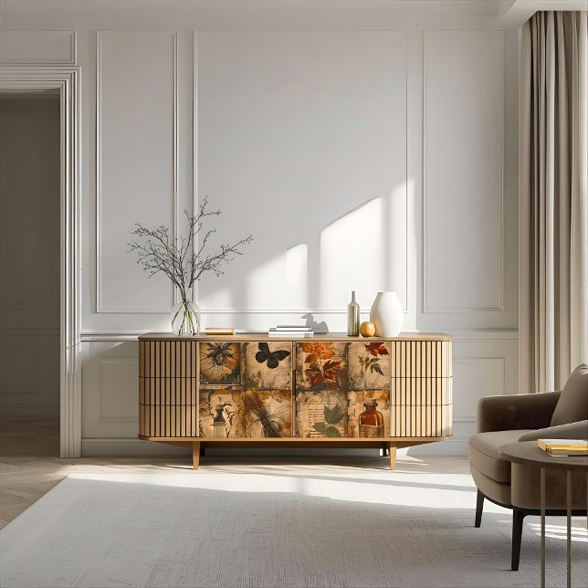 Viktorianischer Sepia Herbstmapel Ephemera Seidenpapier (Von Creator hochgeladen)