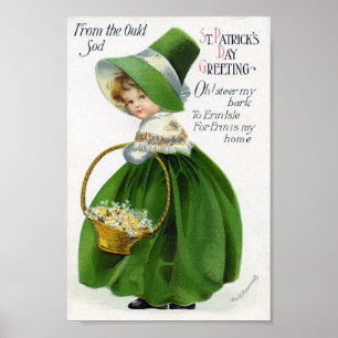 Viktorianischer St. Patrick's Day Poster