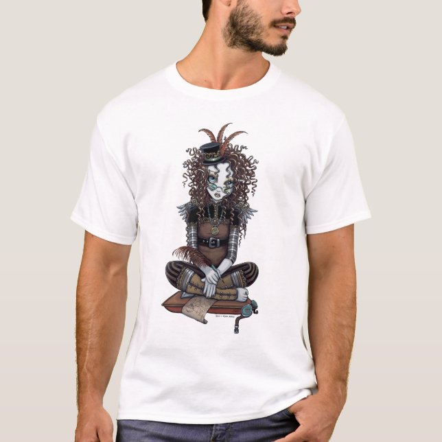 Viktorianischer Steampunk feenhafter Kunst-T - T-Shirt (Vorderseite)