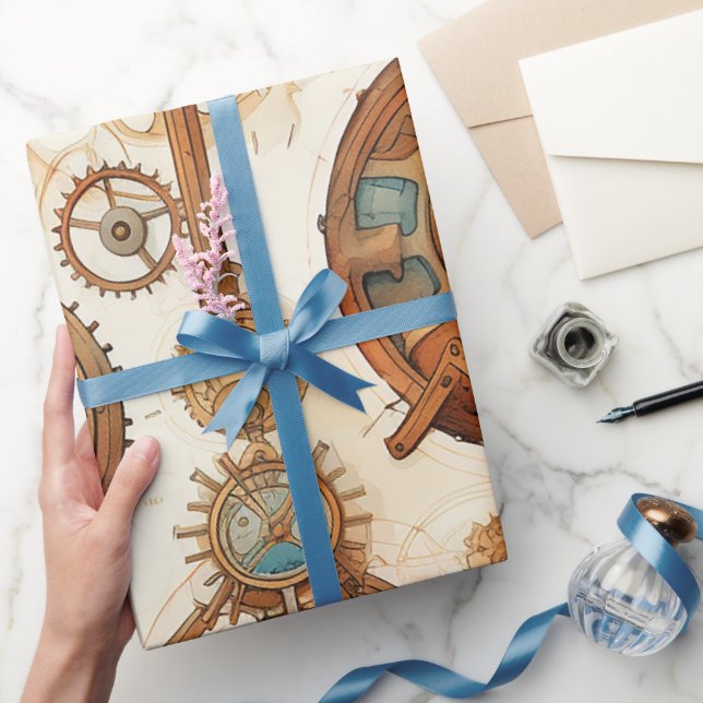 Viktorianischer Steampunk Geschenkpapier (Schenken)