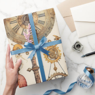 Viktorianischer Steampunk Geschenkpapier