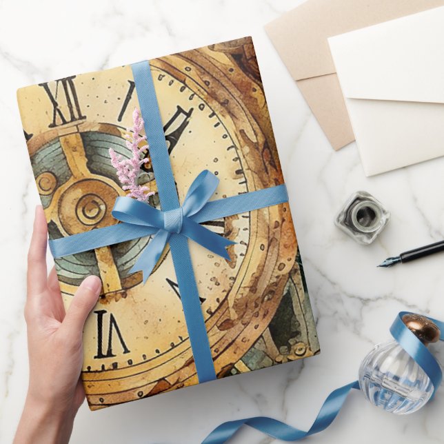 Viktorianischer Steampunk Geschenkpapier (Schenken)