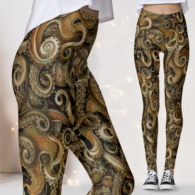 Viktorianischer Steampunk Octopus Tentacles Leggin Leggings (Von Creator hochgeladen)