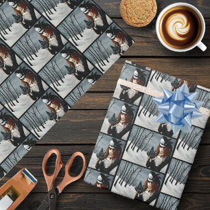 Viktorianischer Steampunk Winter Libelle Schlüssel Geschenkpapier