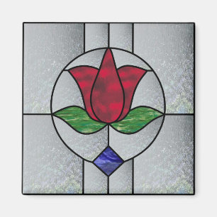 Viktorianischer Tulpe-Magnet Magnet