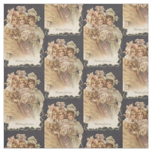 Viktorianischer Urlaub Mode Vintag Weihnachtsgebäc Stoff