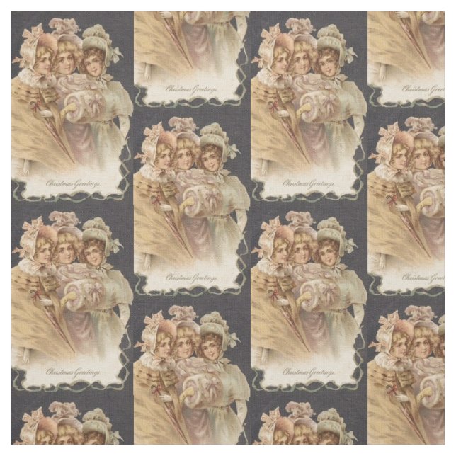 Viktorianischer Urlaub Mode Vintag Weihnachtsgebäc Stoff (Muster)