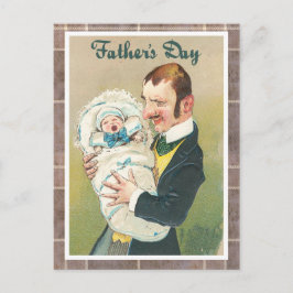 Viktorianischer Vatertag Postkarte