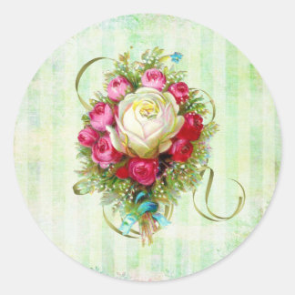 Viktorianischer Weihnachtsaufkleber Runder Aufkleber