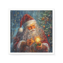 Viktorianischer Weihnachtscocktail Napkins