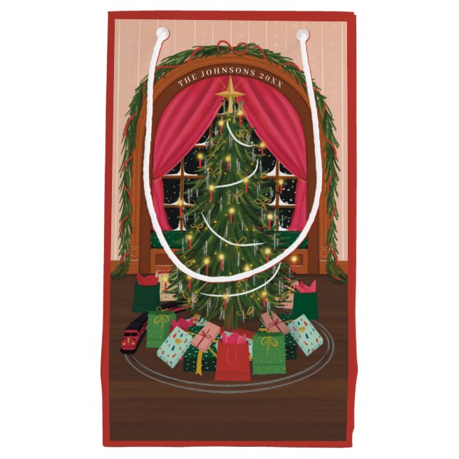 Viktorianischer Weihnachtsfeiertag Kleine Geschenktüte (Vorderseite)