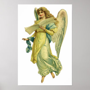 Viktorianischer Weihnachtsgel, Gloria in Excelsis Poster