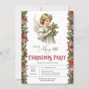 Viktorianischer Weihnachtsgel mit Heiligbeere Einladung