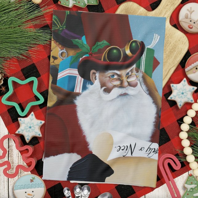 Viktorianischer Weihnachtsmann Geschirrtuch (Von Creator hochgeladen)