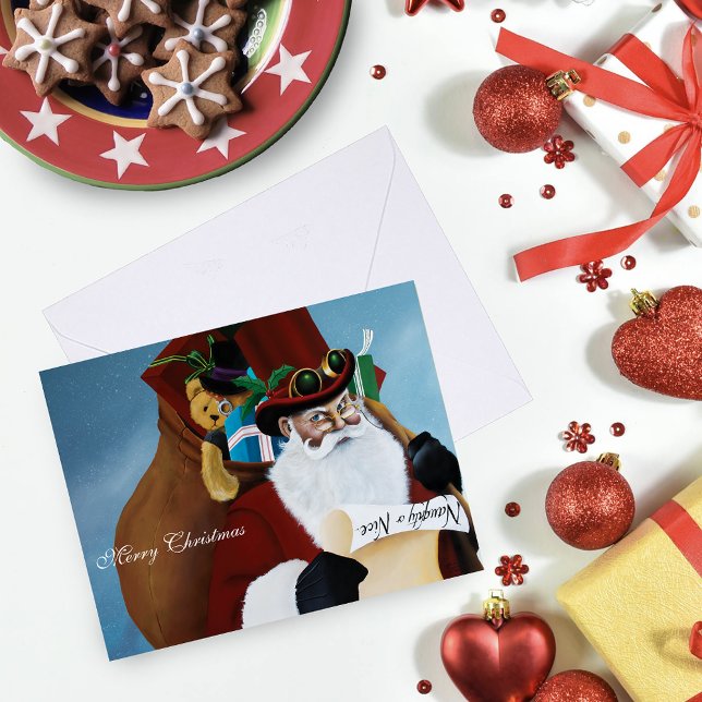 Viktorianischer Weihnachtsmann Karte (Von Creator hochgeladen)