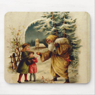 Viktorianischer Weihnachtsmann Mousepad