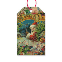 Viktorianischer Weihnachtsmann Weihnachtscollage A
