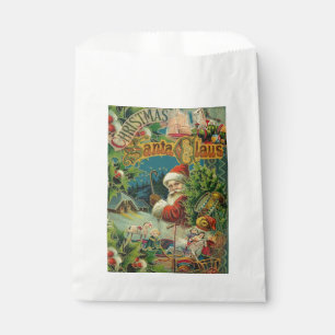 Viktorianischer Weihnachtsmann Weihnachtscollage A Geschenktütchen